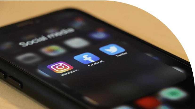 iPhone with Instagram